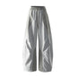 Men Outdoor Lightweight Quick Dry Ultra Loose Casual Splice Wide Leg Techwear Track Cargo Pants Women Streetwear Baggy Trousers