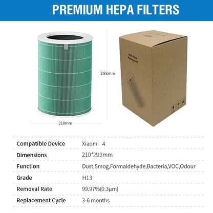 Replacement Hepa Filter for Mi 4 Activated Carbon Filter M16R-FLP-GL (BHR5120GL) for Mi Air Purifier 4 Replacement Mi 4 Filter