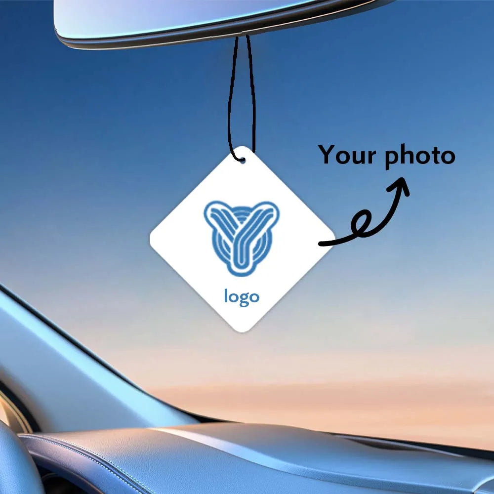 30pcs Customized Personalized Photo Car Air Freshener Paper Fragrance Chips, Creative Custom Gift Car Decoration
