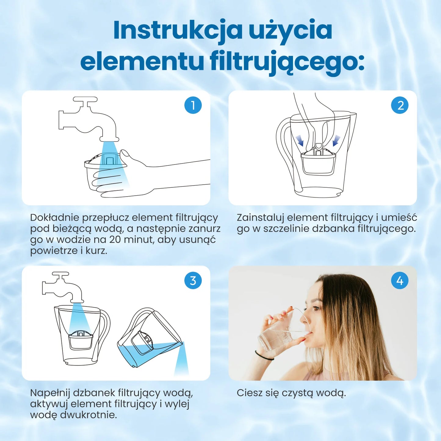 Reimol 12-Pack Replacement Water Filter Cartridges Compatible with BRITA MAXTRA+ and MAXTRA Pro, Fits BRITA Jugs and Kettles