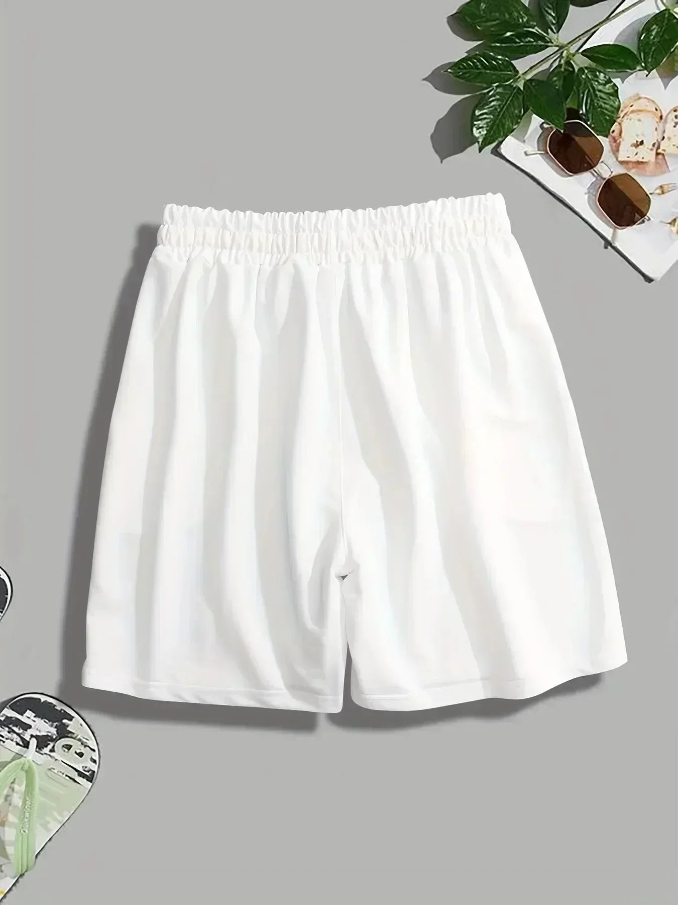 Men's 2026 New Hot Summer Grey Cotton Y2K Hiphop Streetwear Shorts European Street Style Trendy Baggy Casual Cargo Urban Wear