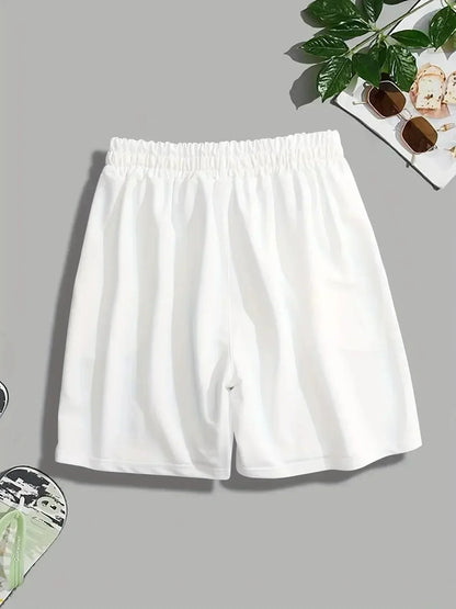 Men's 2026 New Hot Summer Grey Cotton Y2K Hiphop Streetwear Shorts European Street Style Trendy Baggy Casual Cargo Urban Wear