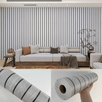 10M/5M/3M Wood Grain Self-adhesive Wallpaper for Bedroom Living Room Wall Cladding Peel&Stick Waterproof Wall Sticker Home Decor