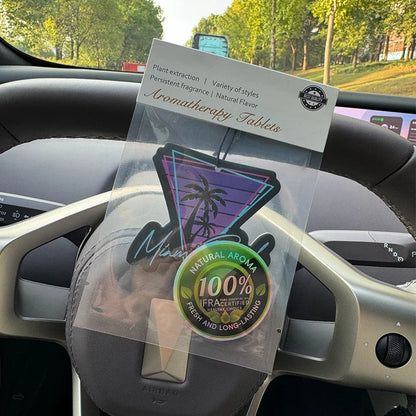 Miami Beach Bahamian Sea Breeze Scent (Romantic Fragrance) Car Air Freshener, Wardrobe Air Freshener, Perfume, Rearview Mirror Decoration, Car Interior Hanging Ornament, Natural Fragrance Air Purifier, Anime Cartoon Toilet Sc