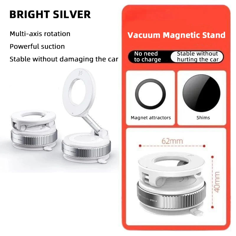 K007 Magnetic Phone Holder 360° Three-Axis Folding Car Mount Strong Magnet Dashboard Desk Stand for iPhone 16 15 Xiaomi Samsung
