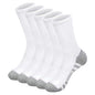6/10 Pairs Men's Socks Spring Autumn Simple Casual Black White Striped Socks Breathable Mid Tube Sock High-quality Round Neck