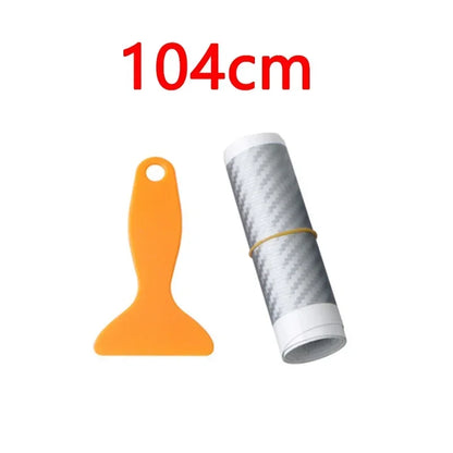 Car Rear Bumper 90/104cm Sticker Carbon Fiber Protective Pad Anti-Scratch Cover Car Edge Board Scuffproof Decal Strip NEW