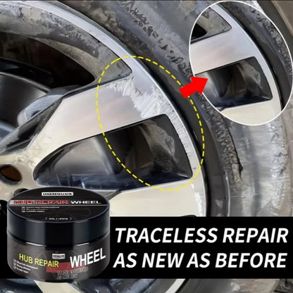 Universal Wheel Hub Repair Kit - Alloy Wheel Scratch Repairer, Car Scratch Repair Wax, Scratch Remover and Oxidation Cleaning Repair Paste