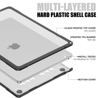 EGYAL Laptop Case for 2025 M4 Air 15 A3241 13.6 A3240 Macbook Air 13 Case M1 M2 M3 M4 Pro 14 16 Laptop Shell for Anti-fall Shell