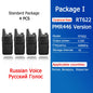 Retevis RT622 Mini Walkie Talkie 4 Pcs Walkie-talkies PMR446 FRS Portable Two Way Radio Communication Radio for Restaurant Hotel