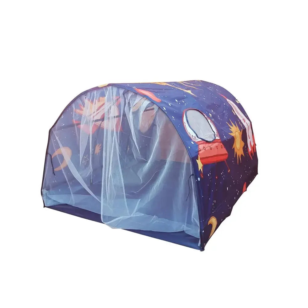 Starlight Dream Bed Canopy Play Tent for Kids Portable Fairy House Tunnel Cozy Playhouse Decor for Children Girls Boys