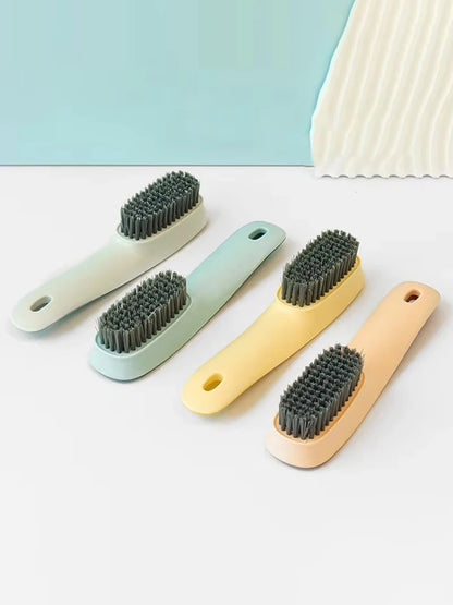 Home-use Long-handled Shoe Brush Multi-functional Cleaning Brush Laundry Bathrooms Hard Floors Plastic Handle Shoes Brush
