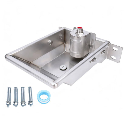 Cattle And Sheep Water Dispenser Thickened Stainless Steel Automatic Dog Feeder Trough Bowl