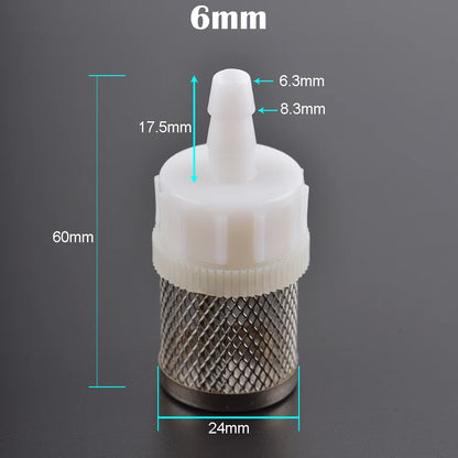 4~20mm Hose Filter Car Wash Tube Garden Irrigation Aquarium Filter Strainer Stainless Steel Mesh Filter