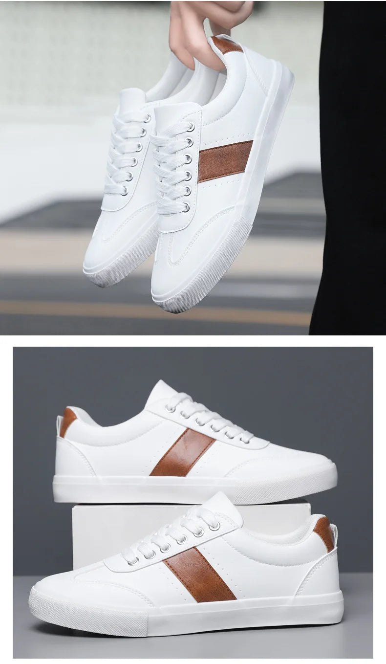 Sneakers Men 2026 Spring Board Shoes Men's Casual Shoes Breathable Student Casual Shoe Low Cut Color Blocked Men's Shoes