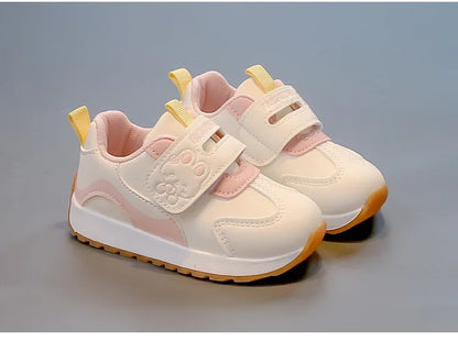 New Fashion Children's Causal Sneakers for Girls Cute Patchwork Kids Sports Shoes Soft Versatile Boys School Running Sneakers