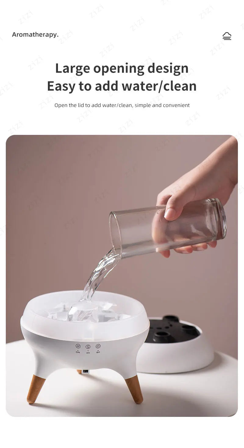 Dynamic Rainbow Jellyfish Essential Oil Fragrance Machine 250ml Essential Oil Diffuser Ultrasonic Porous Atomization Humidifier