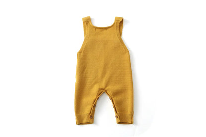 MILANCEL New Spring Baby Overall 3M-6Y Solid Color Infant Girls Knit Rompers 6 Colors Versatile Children Suspenders Jumpsuit