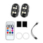 1-8pcs Wireless LED Strobe Lights Car Decor Atmosphere Light 8 Colors Rechargeable Led Lights Anti-Collision LED Warning Light