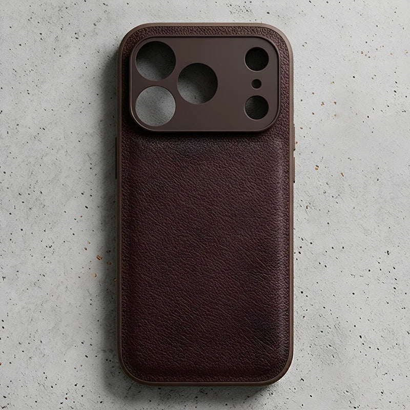 Business Moon Pit Texture Phone Case, Solid Color Full‑Coverage Shockproof Protective Cover for iPhone 17 Pro Max 16 15 14 13 12