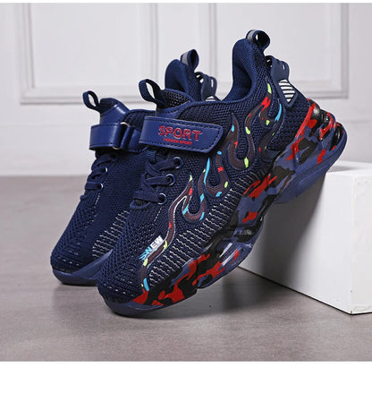 Boys Running Shoes 2022 Design Children Sneakers Mesh Kids Casual Sneakers 7-12 Years Children Sneakers for Boys