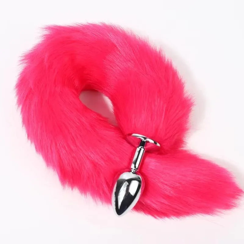 Cheap Anal Plug Metal Sexy Foxtail Anal Plug Role-play Sex Toy Male and Female Anal Plug Adult Game Couple Toys Sex Toys