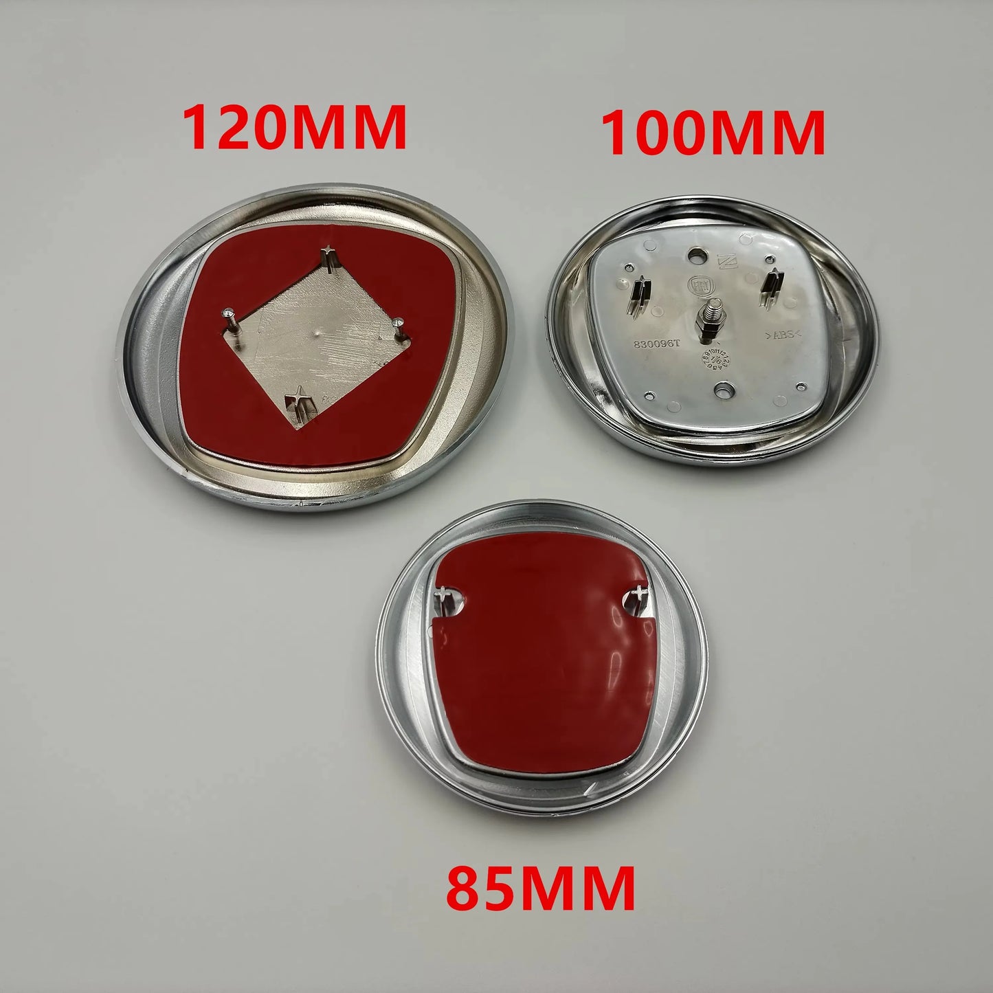 1ps 8.5cm 10cm 12cm 85mm 100mm 120mm fiat Emblem Car Front logo Front grill front Rear Bumper tail door trunk Emblem Accessories