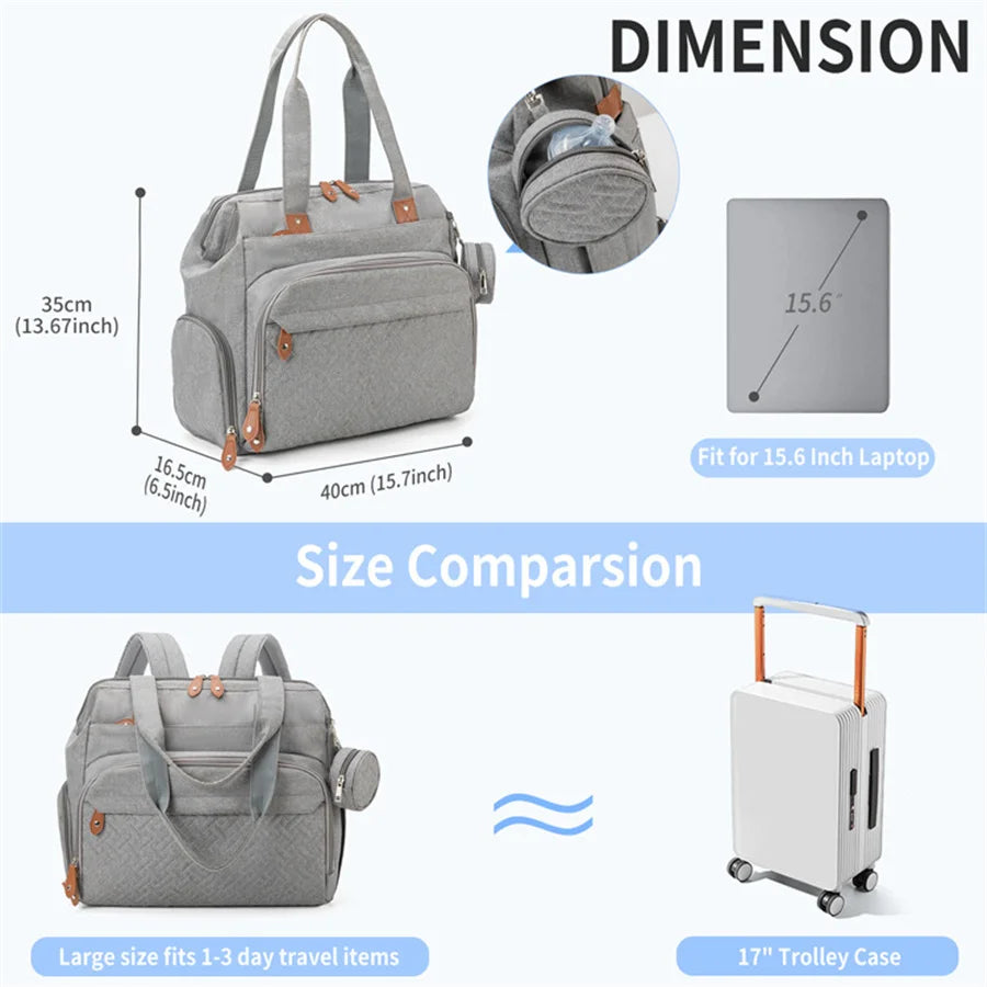 Baby Diaper Bag Large Capacity Multifunction Travel Nappy Backpacks Baby Stuff Maternity Bags Outdoor Mommy Bag Baby Nursing