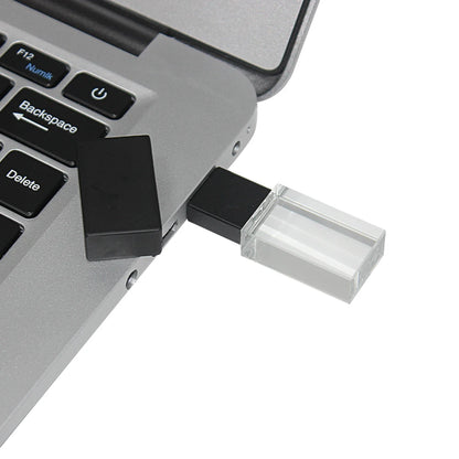 JASTER Crystal Wedding Gifts USB Flash Drives 128GB 3D Laser Engraving Custom Logo Pen Drive 64GB Photography Gift Memory Stick
