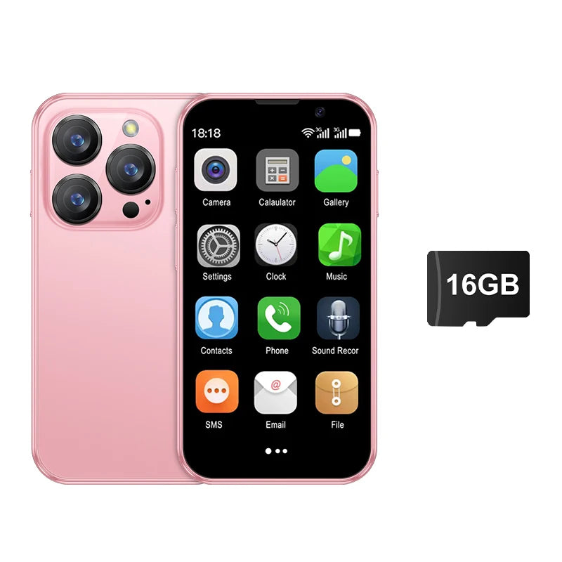 SERVO 16SE Mini Android Smartphone Dual SIM Standby 16GB ROM Play Store Wifi GPS Face Unlock 3G WCDMA 3.0" Small Smart Cellphone