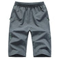 Summer Sports Cropped Trousers Quick-drying Large Size 7XL 8XL Men's Casual 3/4 Pants Thin Workout Mens Fashion Baggy Shorts