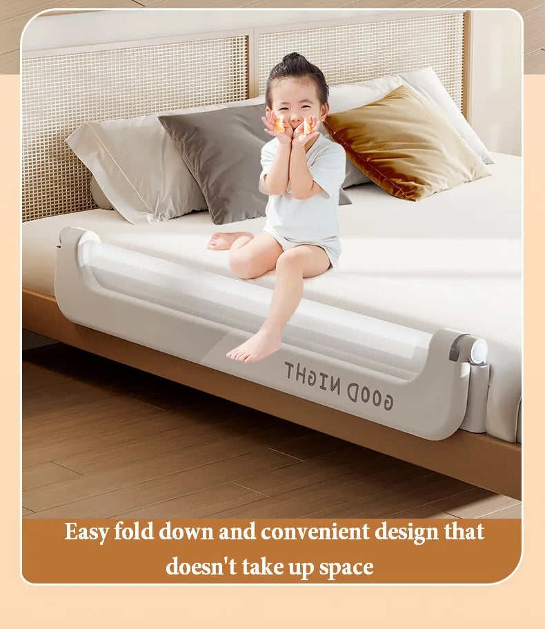 Baby Bed Rail Guardrail Safety Barrier Sleeping Prevent Falling Railings for Babies Crib Toddler Side Protective