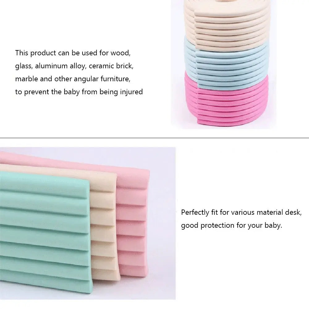 Kids Collision Cushion Foam Bumper Free Tape 2m Baby Safety Desk Edge Guard Strip Table Corner Protector