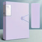 A4 Plastic Folder with 60 Transparent Pages Morandi Tinted Organizer for Students/Certificates/Exams/Pregnancy Documents
