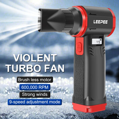 Blower Car Vacuum Cleaner Turbo Fan Violent Jet Fan Cleaning Blowing Tools Auto Dust Collector Portable Air Duster Hair Dryer
