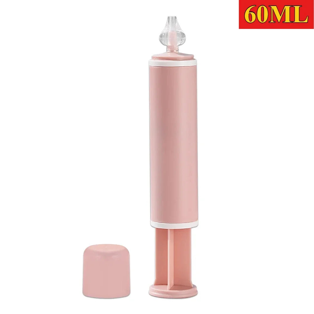 60ML Adult Children Nose Cleaner Needle Tube Baby Nasal Aspirator Reusable Potable Rhinitis Nasal Washer Syringe Nasal Irrigator