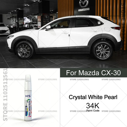 For 2019-2025 Mazda CX 30 Car Paint Repair Pen Touch Up Scratch Remover DIY Auto Accessories Blue White Red Polymetal Grey