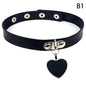 Sexy Leather Heart Necklace Collar Set with Leash for Women BDSM Cosplay Bondage Accessories Couple Role Play Game Props