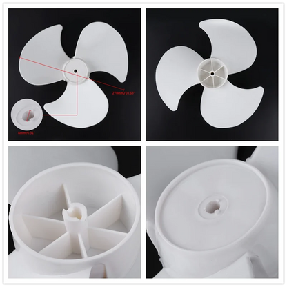 Big Wind 11/12/16inch Plastic Fan Blade 3 Leaves Stand/Table Fanner Accessories