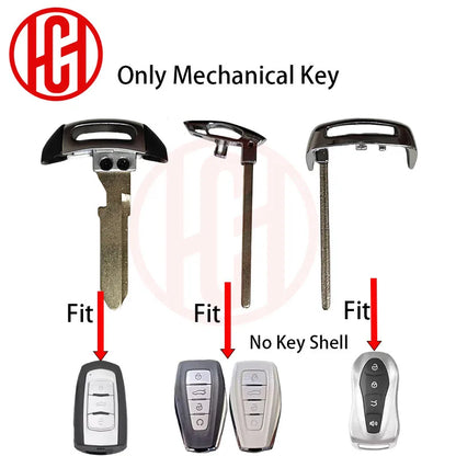 Car Smart Remote Emergency Key for Geely Atlas Tugella Azkarra Coolray Okavango Proton Emgrand X7 GS Binray EXEED TX Blade