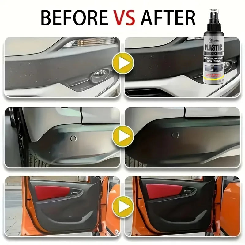 Car Interior Restorer Spray, Restores Shine to Leather, Plastic, Dashboard and Auto Trim