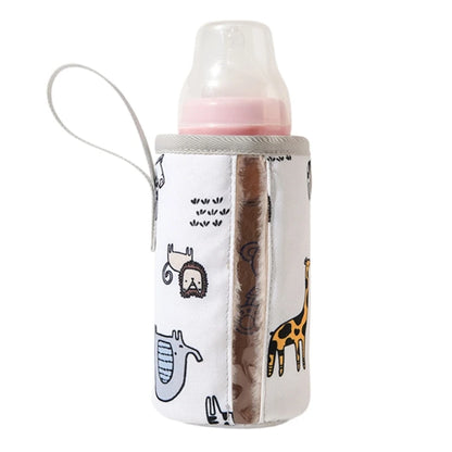 Portable USB Baby Bottle Warmer Travel Milk Warmer Infant Feeding Bottle Heated Cover Insulation Thermostat  Heater Dropshipping