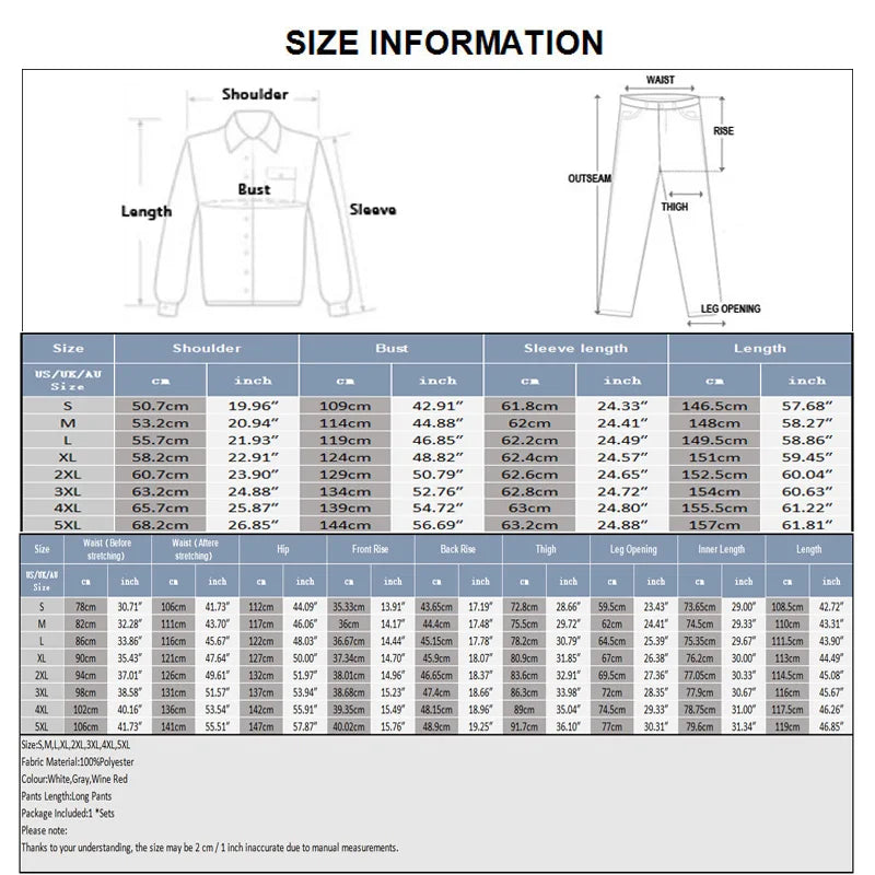 INCERUN Men Sets Solid V Neck Long Sleeve Long Style Shirt & Pants Two Pieces Sets Streetwear Loose Vintage Casual Men's Suit