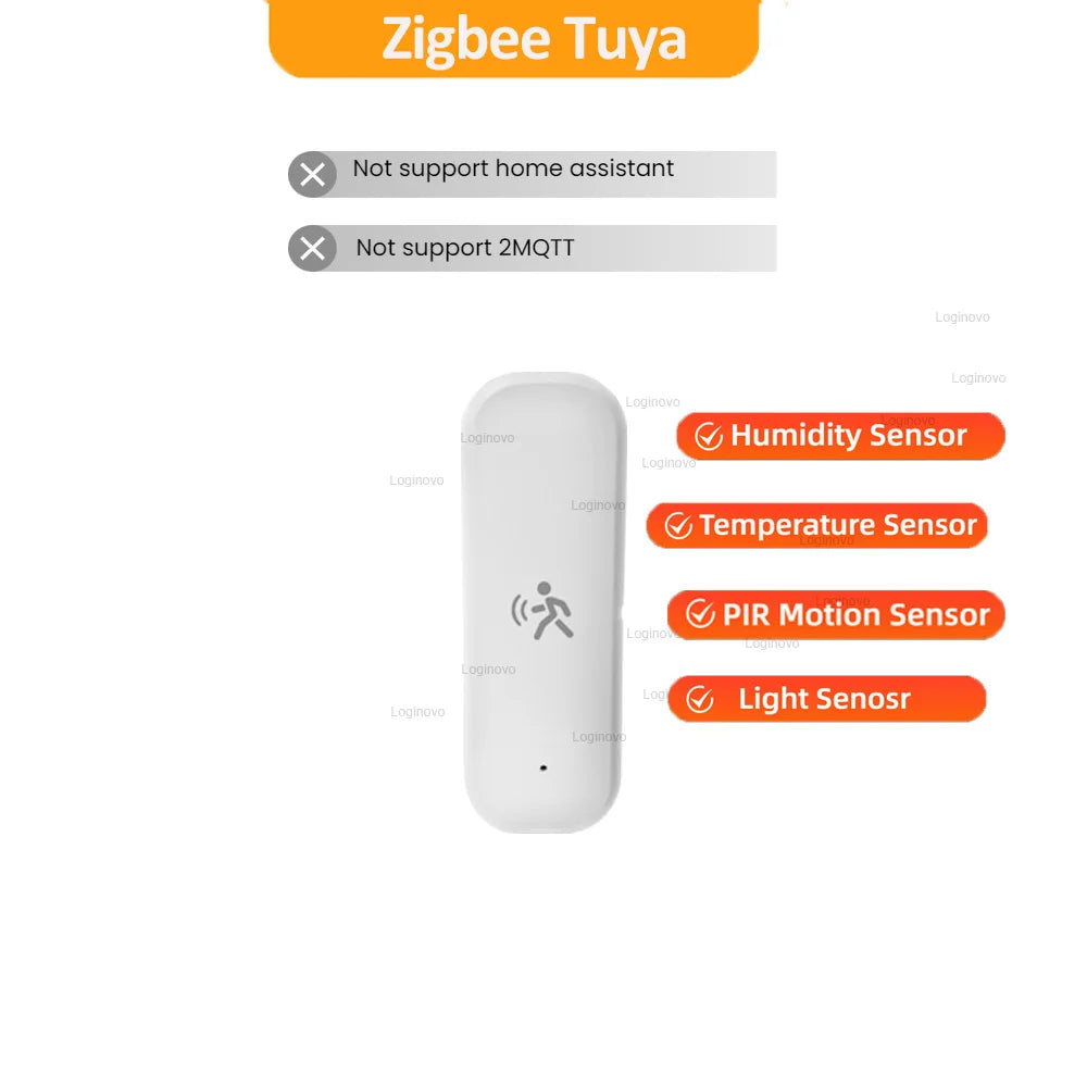 Zigbee 3.0 PIR Motion Sensor Tuya Smart Life Mmwave Radar Humidity Temperature Light Sensor Detector For 2MQTT Home Assistant