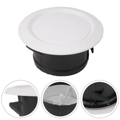 1X 75-200mm Round Air Vent Louver Grille Cover Outlet Adjustable Exhaust Vent Ducting Ventilation Grilles Ceiling Air Vent Cover