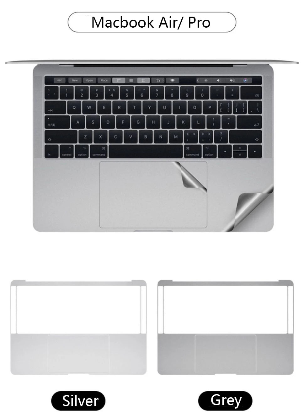Anti-Scratch Wrist Support Protective Film For Macbook Air 13 15 M1 M2 2023 Pro 14 16 Waterproof Skins Film Laptop Sticker Cover