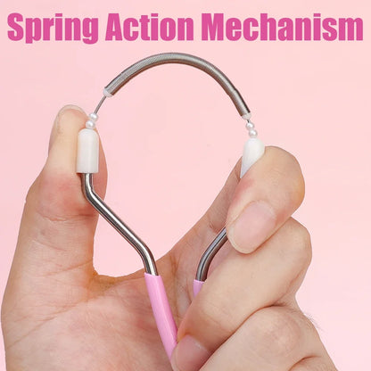 Face Epilator Fine Hair Fetal Hair Manual Spring Facial Hairs Removal Painless Remove Unwanted Hair on Upper Lip Chin Neck Tools