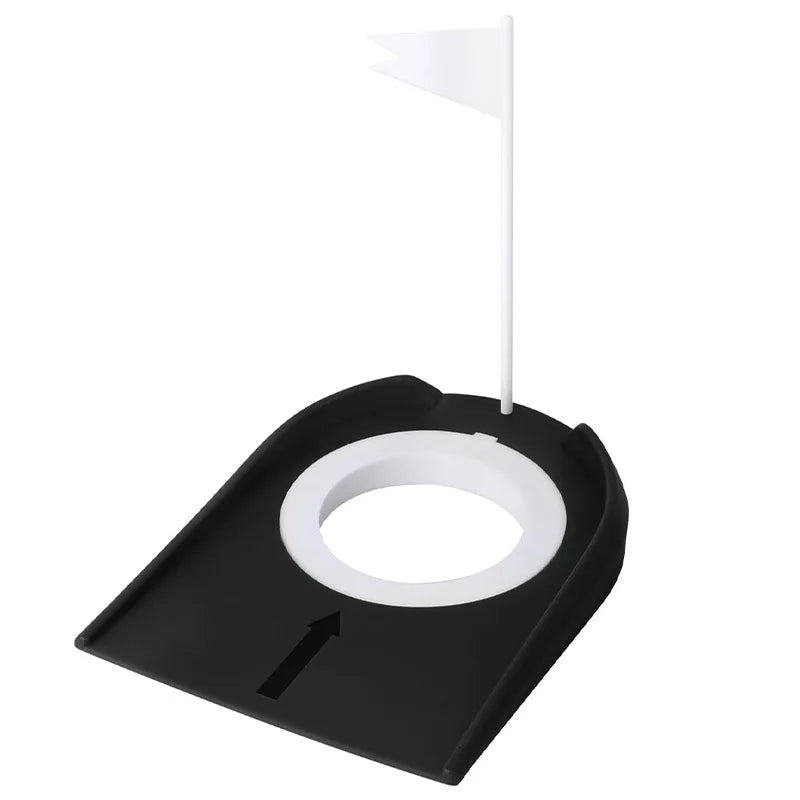 New Mini Golf Putting Plate with Hole Flag Indoor Outdoor Portable Golf  Putting Aid Training Practice Home Yard Golf Tool