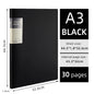 A3 Side-Entry Art Portfolio for Students - Painting Folder, Poster, Sketch Paper, Insert Pockets, Certificate Holder 20-60Pages
