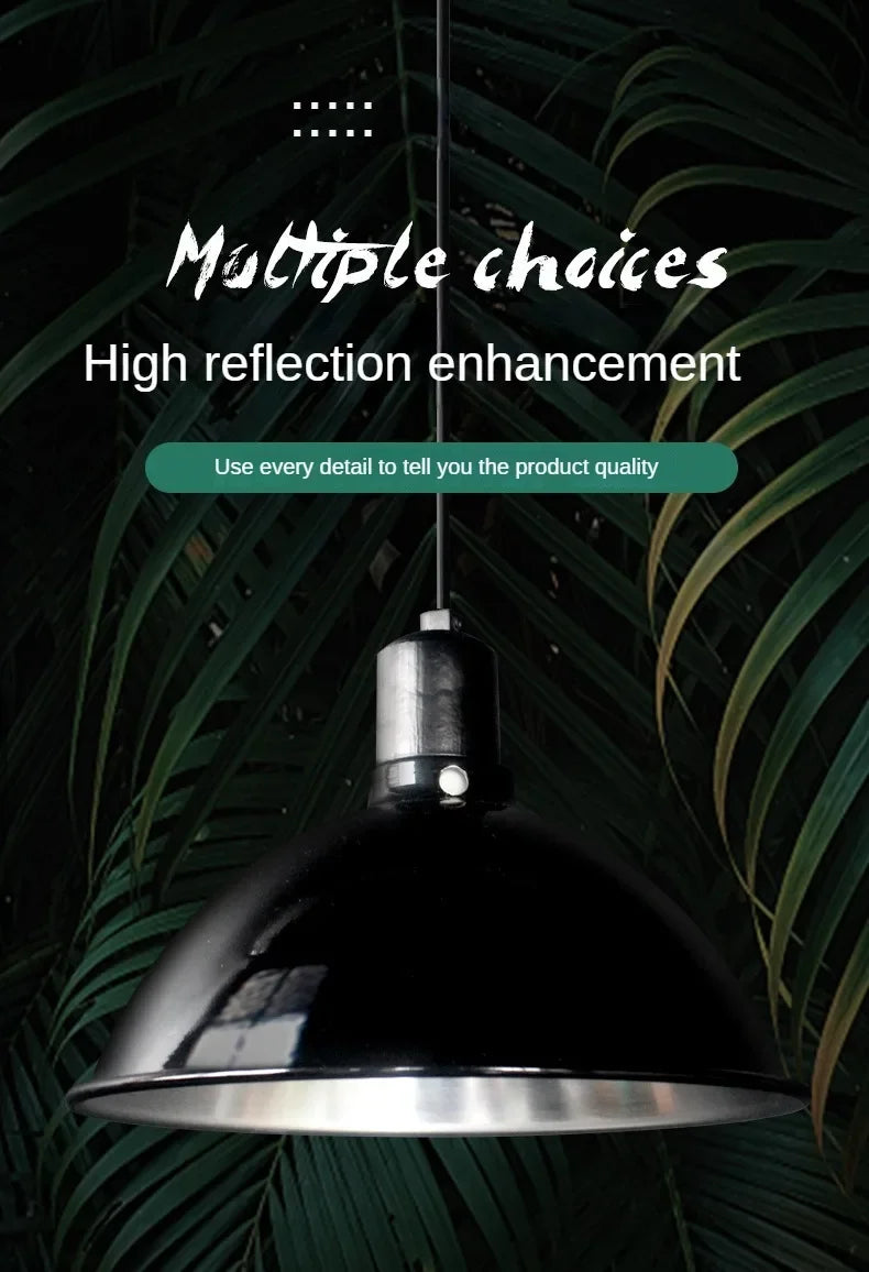 Reptile 5.5/8.5/10 Inch Deep Dome Lampshade Pet Snakes Lizards Geckos Terrariums Anti-scald Protective Shade Light Fixture